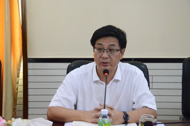 7月14日，校長王安興作下半年工作要求（宣傳部 邱丹丹攝影）.jpg